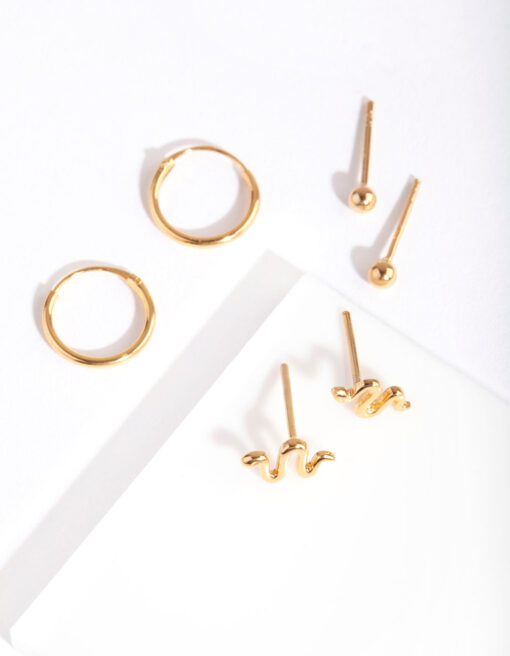 Snake Hoop Earring Pack