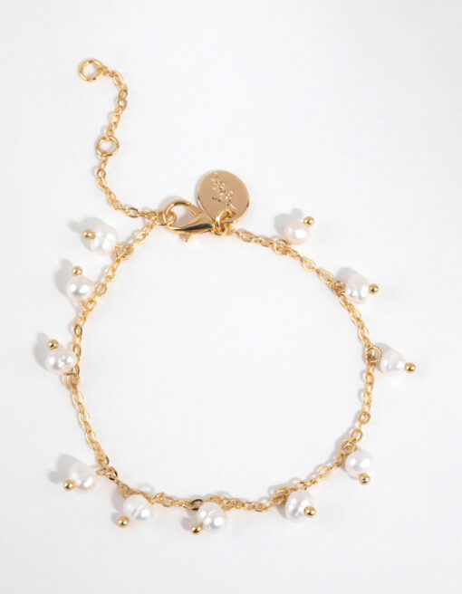 Freshwater Pearl Droplet Bracelet