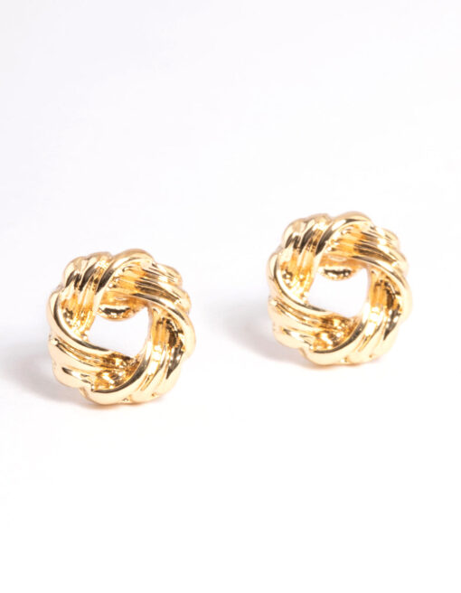 Open Knot Stud Earrings
