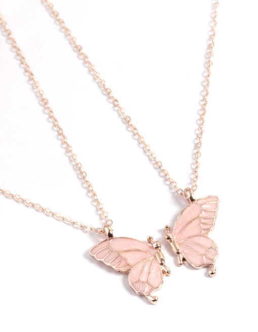 Rose  Butterfly Necklace Pack