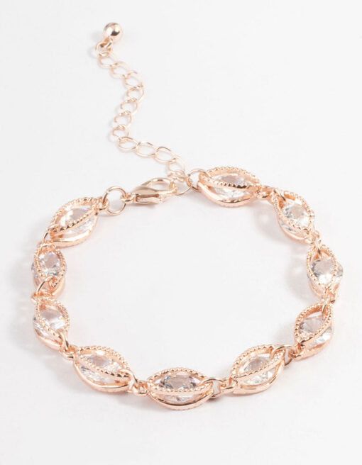 Rose Classic Marquise  Bracelet