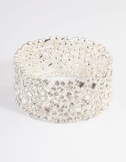 Embellished Stone Stretch Bracelet