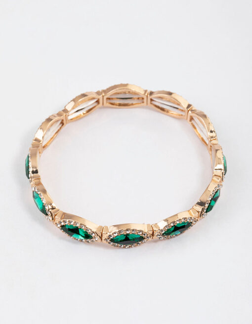 Marquise & Rubber Stretch Bracelet