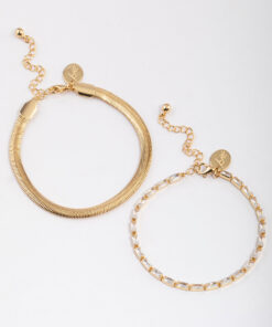 Snake Chain & Tennis Bracelet Pack