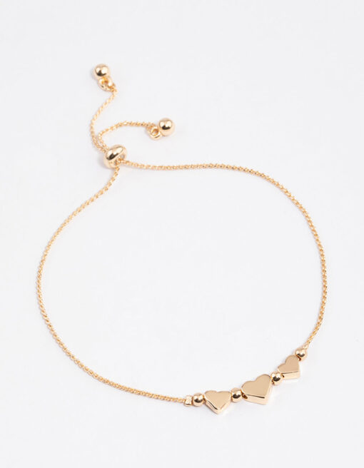 Triple Mini Heart Bracelet