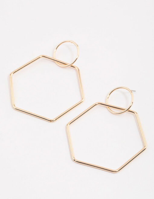 Hexagon Earrings