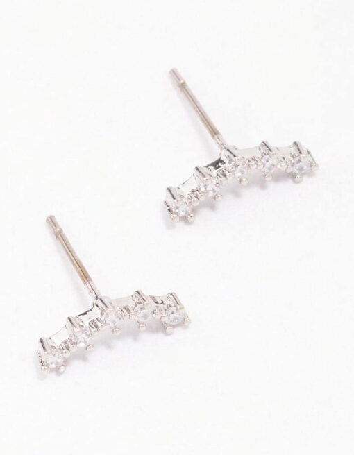 Surgical Steel  Crawler Stud Earrings