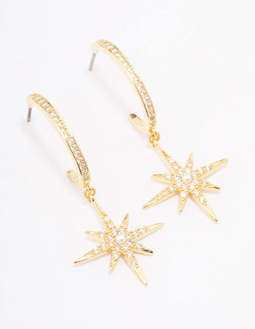 Long Celestial Drop Earrings