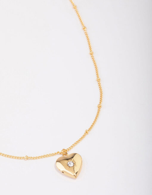 Heart Cubic Zirconia Pendant Necklace