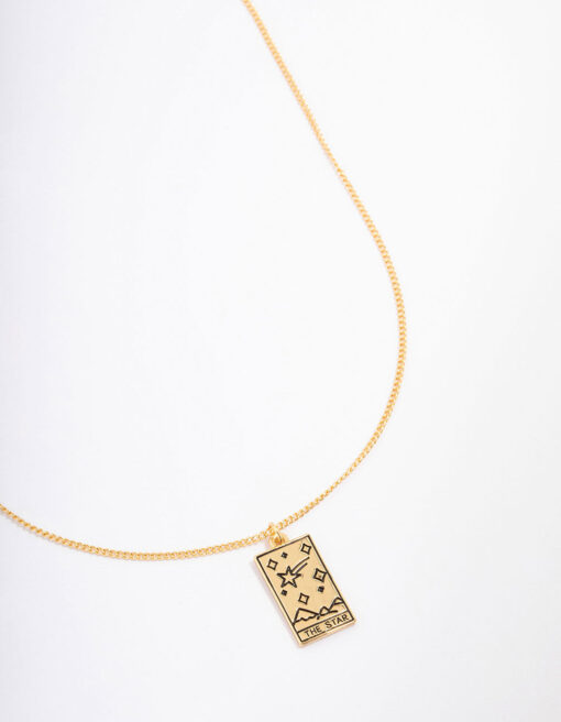 Star Tarot Card Pendant Necklace