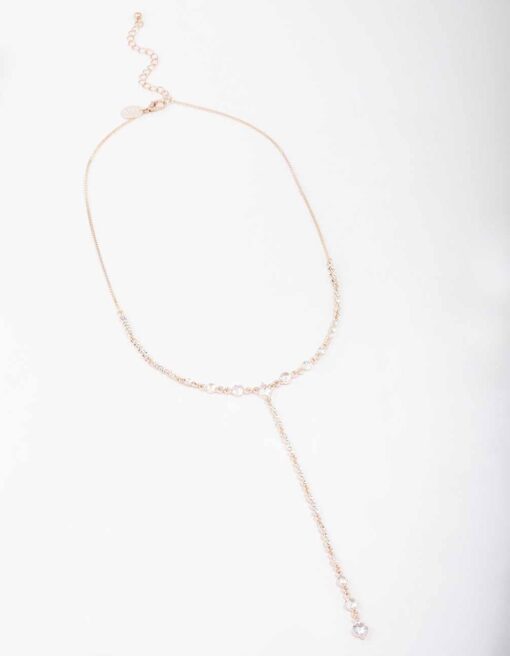 Rose Lariat Necklace