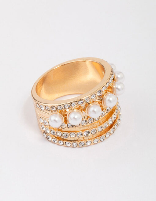 Layered Pearl Ring