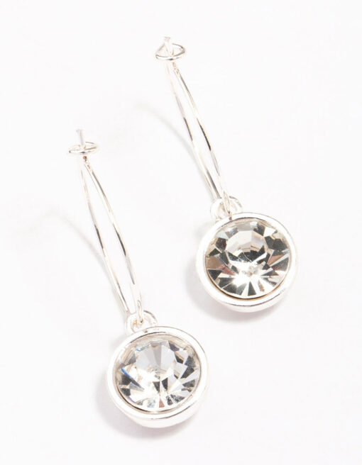 Circle Encased Hoop Earrings