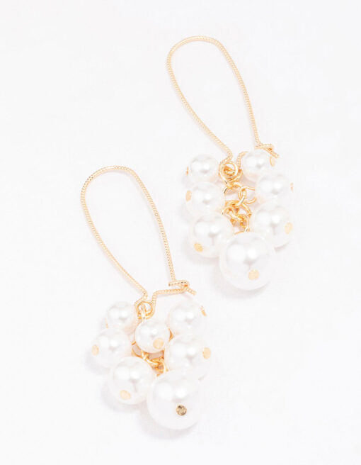 Pearl Cluster Earrings