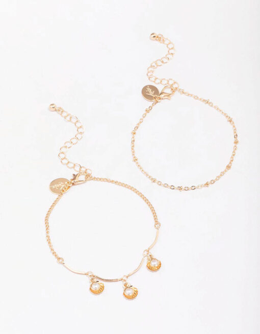 Pearl Clam Shell Bracelet Pack