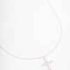 Cubic Zirconia Baguette Cross Pendant Necklace