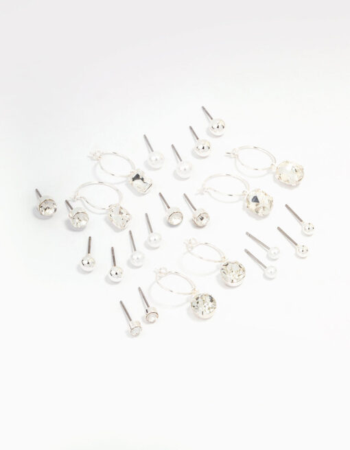 Classic Stud & Hoop Earring 12-Pack