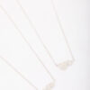 Cubic Zirconia Interlinked Heart Pendant Necklace Pack