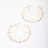 Octagon Wrapped Hoop Earrings