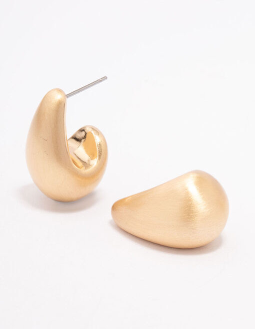 Large Smooth Teardrop Earrings