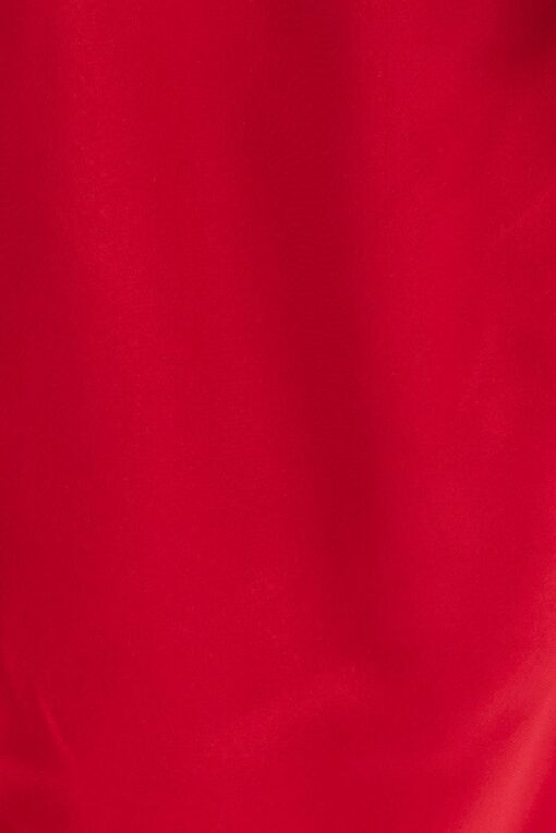 Red Satin PJ Bralette Ruffle Pyjama Set - Image 6