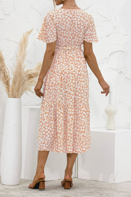 Women's Summer Polka Dots Short Sleeve A Line Mini Dress - Image 17