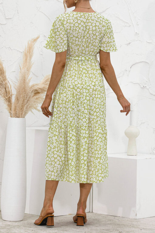 Women's Summer Polka Dots Short Sleeve A Line Mini Dress - Image 26