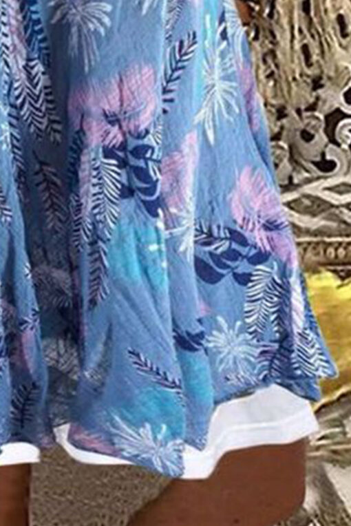 Women’s Summer Mini Sundress Sleeveless Floral Casual Loose Tank Dress - Image 9