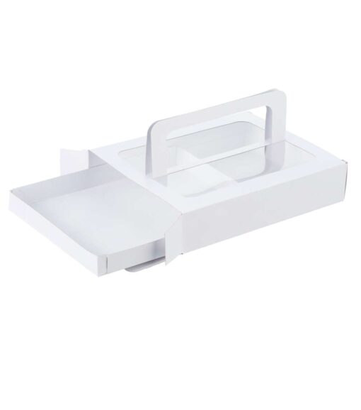 9" x 7.5" Handled Treat Boxes With Window & Insert 6ct